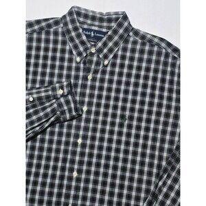 Ralph Lauren Men's XL Classic Fit Plaid Long Sleeve Button Down Shirt  17.5